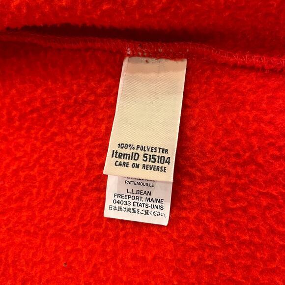 L.L. Bean Katahdin Fleece Full-Zip Jacket Red Size‎ Medium - Picture 5 of 9